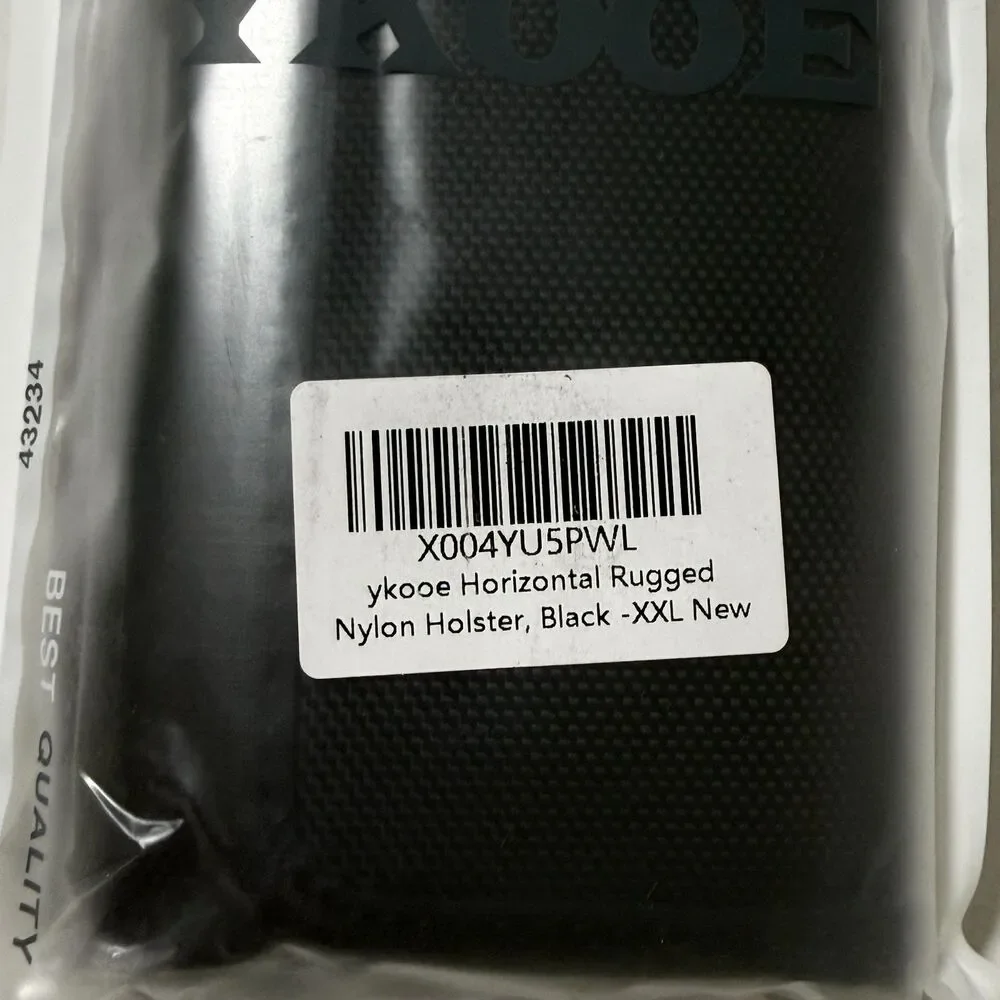 ykooe XXL Rugged Nylon Cell Phone Belt Holster - Black